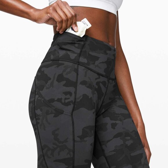 Lululemon Fast and Free Tight II 25" *Nulux Incognito Camo Multi Grey- Size 2 - Picture 3 of 16